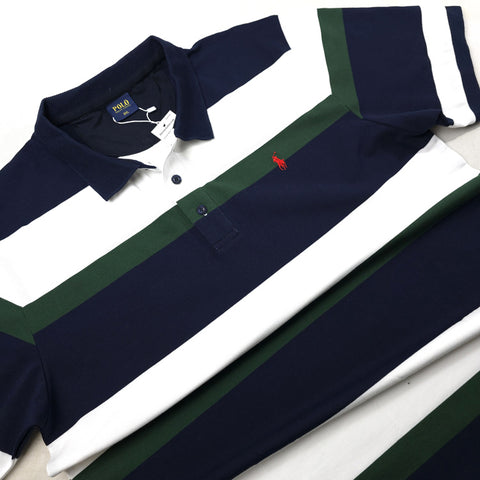 Prl two toned classic polo shirt | Army/Blue