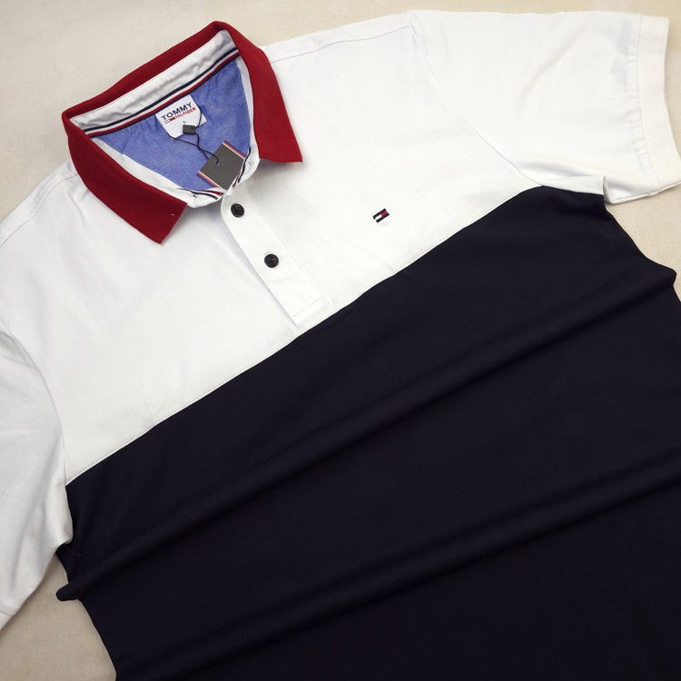 THF axure polo shirt | White/Blue