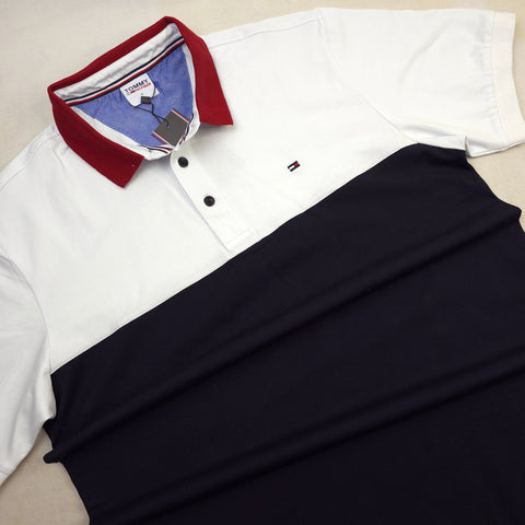 THF axure polo shirt | White/Blue