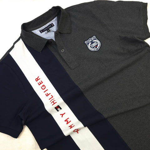 THF 85' Lettered men's polo shirt | Grey