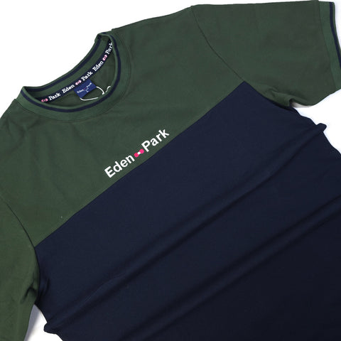 EP two-toned T-shirt for men | Green/Navy