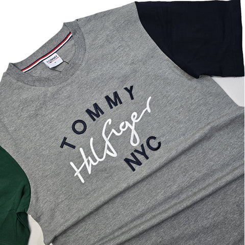 TH crested signature T-shirt | Grey