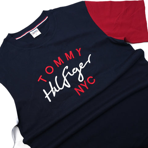 TH crested signature T-shirt | Navy blue