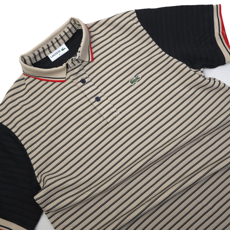 LST Wing-striped polo shirt | Brown