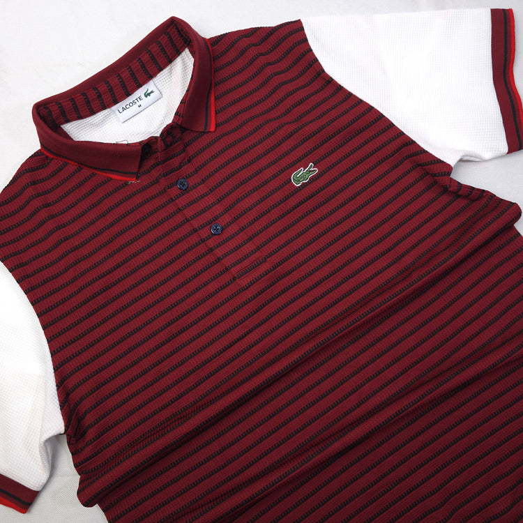 LST Wing-striped polo shirt | Wine