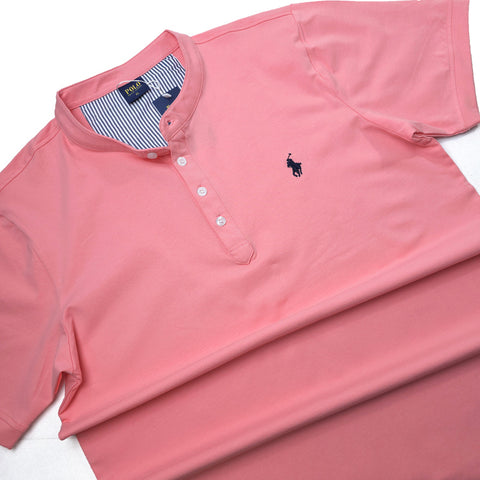 PRL half button Tee-shirt | Peach