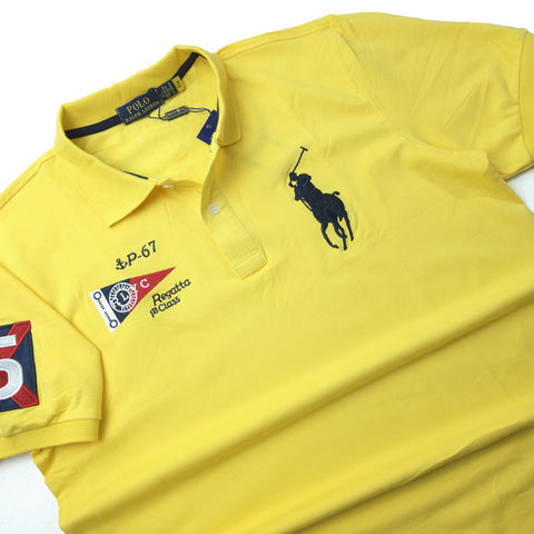 PRL Regatta P-67 crested polo shirt | Yellow