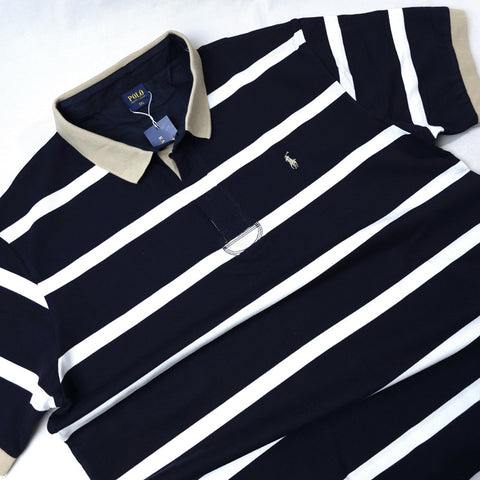 Prl two toned designer polo shirt | Blue/White