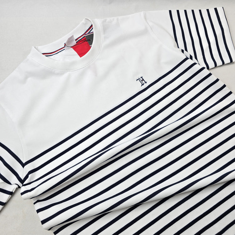 THF classic striped T-shirt | White