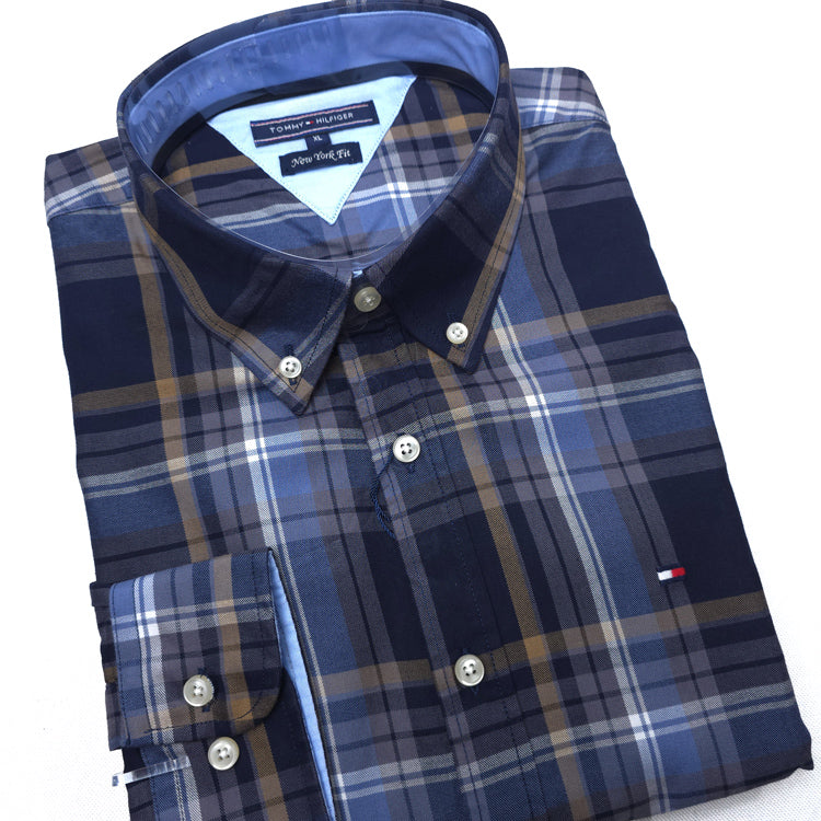 PRL two toned check Shirt for men | Blue