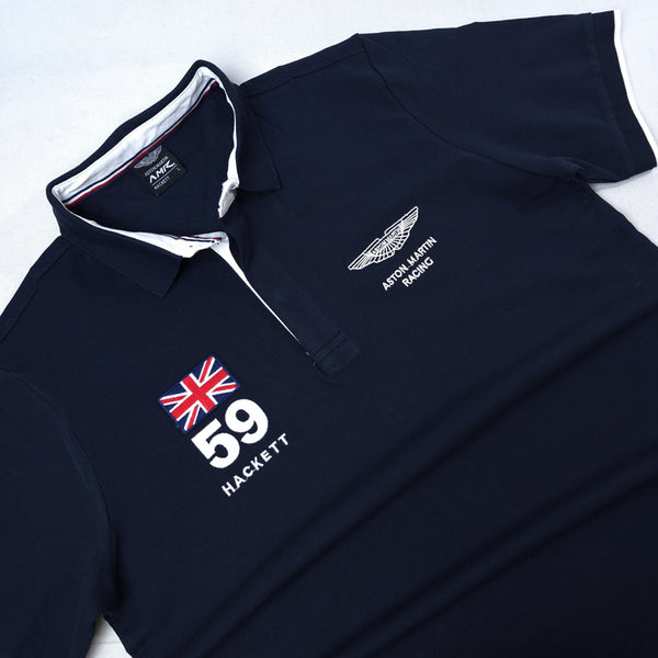 AM 59' crested polo shirt | Navy blue