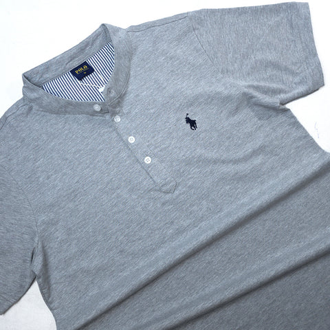 PRL half button Tee-shirt | Light grey