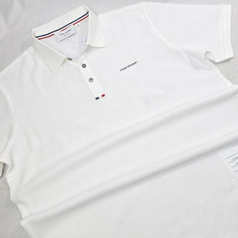 THB classic badge polo shirt | White