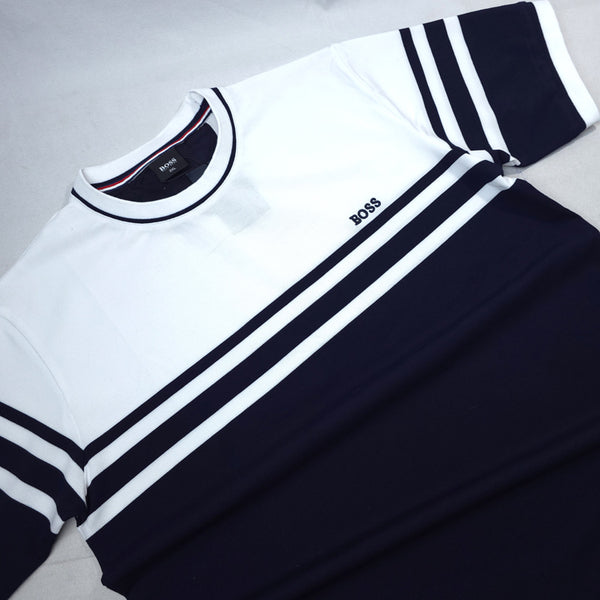 BS two-toned T-shirt | Navy blue/White