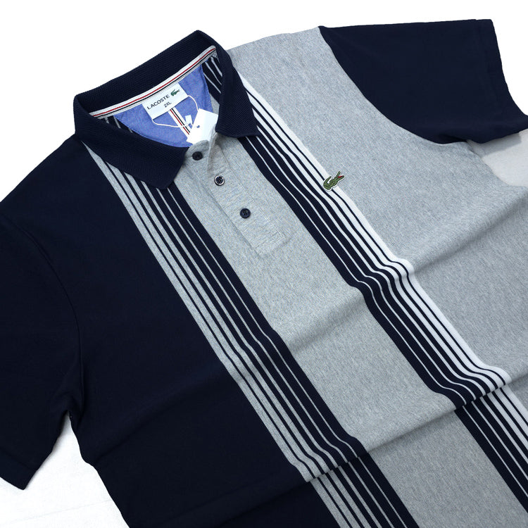 LST striped designer polo shirt | Grey