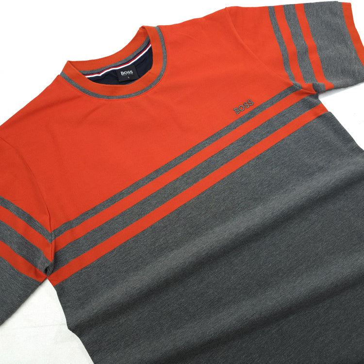BS two-toned T-shirt | Orange/Grey