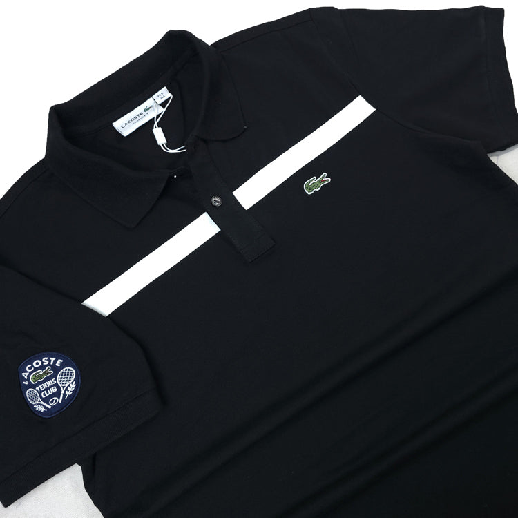 LST Tennis designer polo shirt | Black