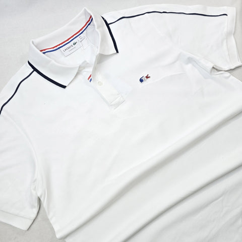 LST Trim polo shirt | White