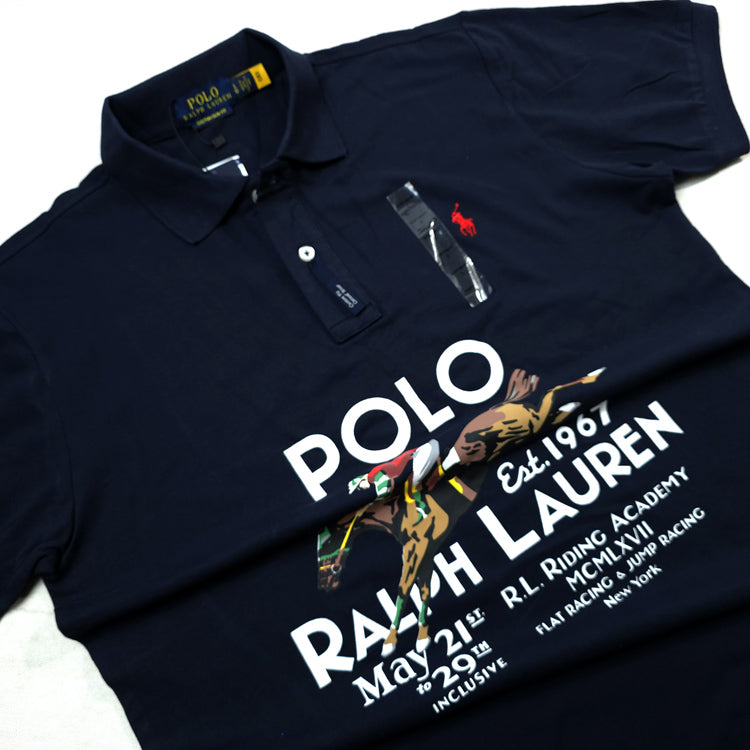 PRL Premium sport crested Polo | Navy blue