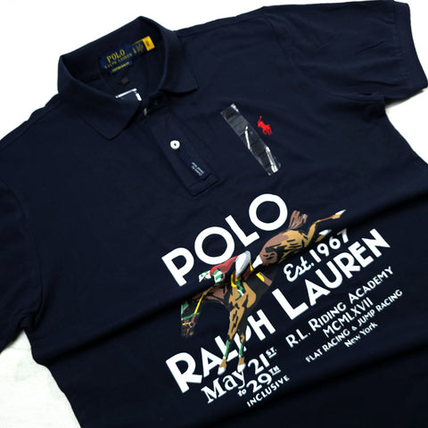 PRL Premium sport crested Polo | Navy blue
