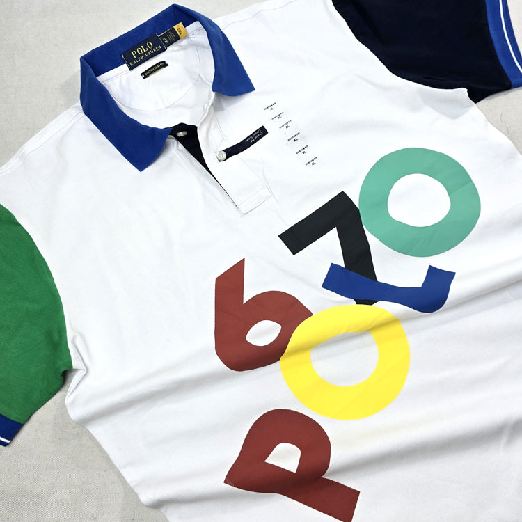 PRL Premium Letter Polo | White