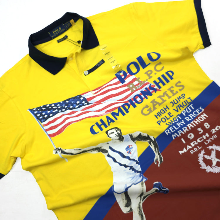 PRL Premium sport crested Polo | Yellow
