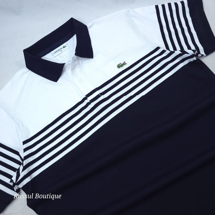 LST demi-striped polo shirt | Navy blue