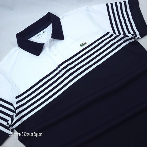 LST demi-striped polo shirt | Navy blue