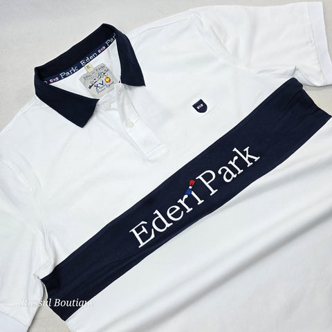 EP crested polo shirt | White