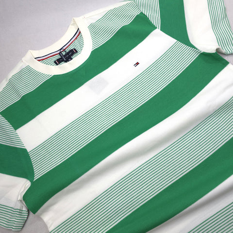 THF reel striped T-shirt | Green