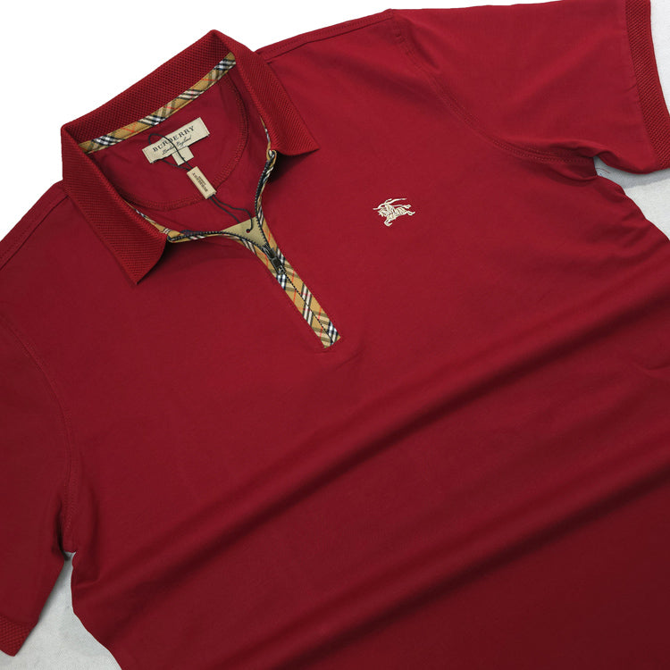 BBY designer polo shirt | Wine