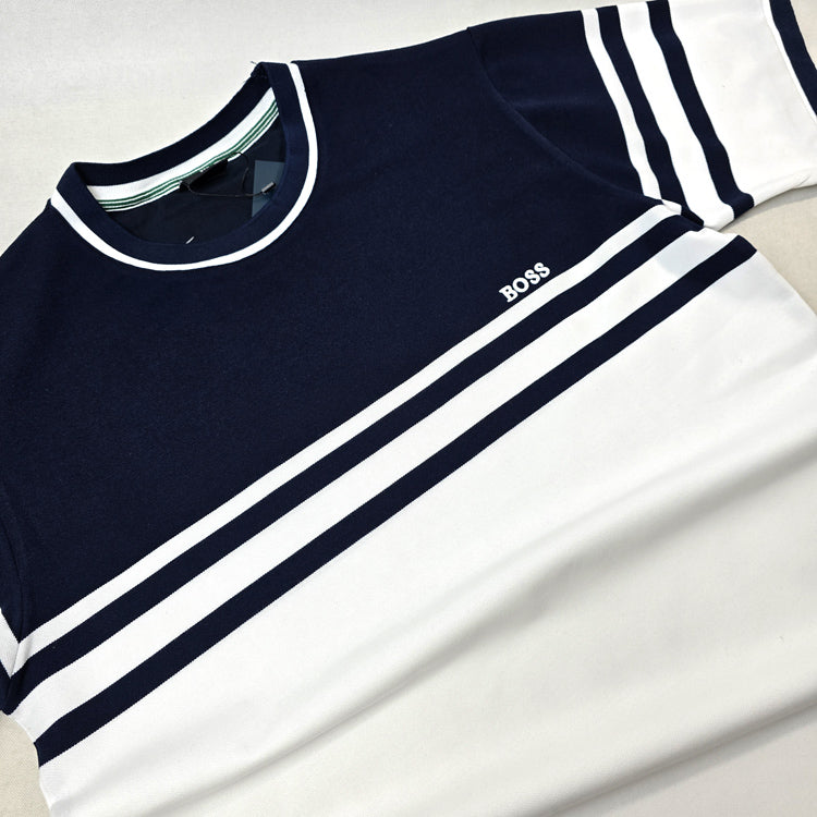 BS two-toned T-shirt | White/blue