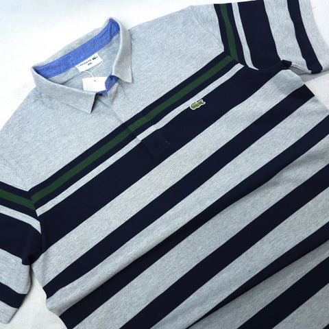 LST cruise stripped polo shirt | Grey