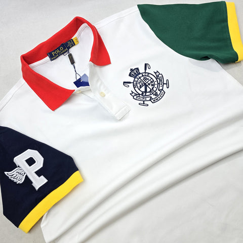 PRL Wing crested polo shirt | White