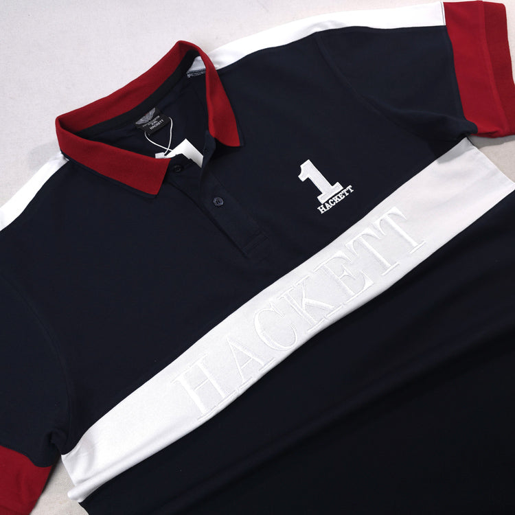 HCK No1 crested polo shirt | Navy blue