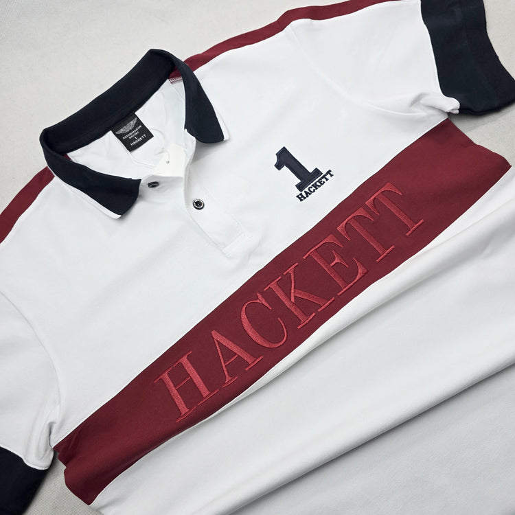 HCK No1 crested polo shirt | White