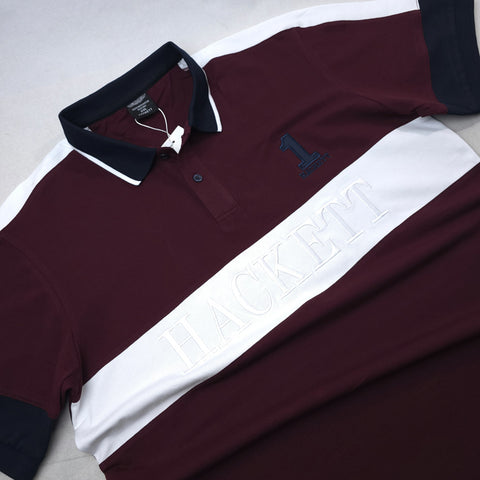 HCK No1 crested polo shirt | Wine