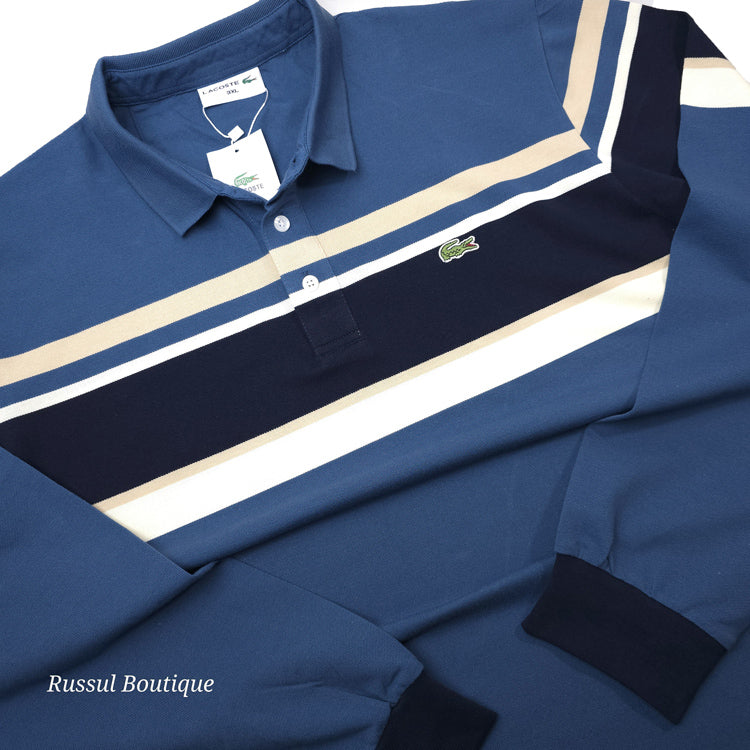 Longsleeve DSL polo for men | Cream