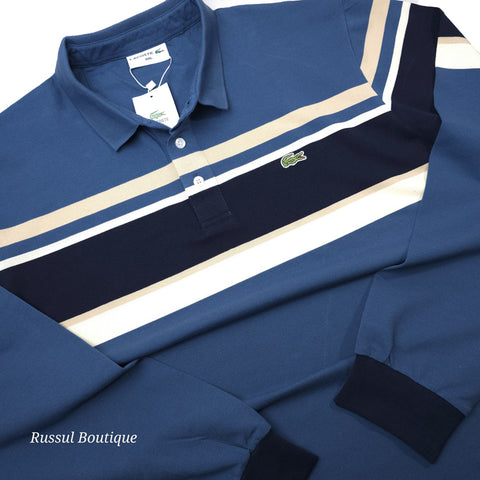 Longsleeve DSL polo for men | Cream