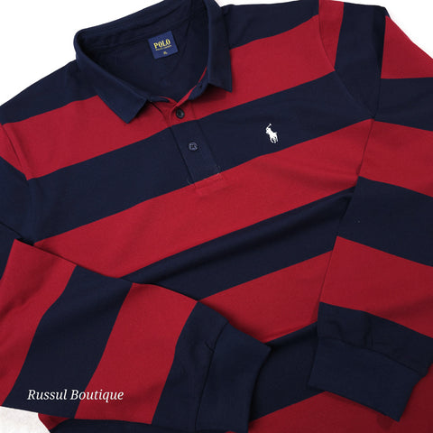 Longsleeve PRL Posh polo | Wine/Blue