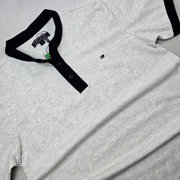 THF half button T-shirt | Ash