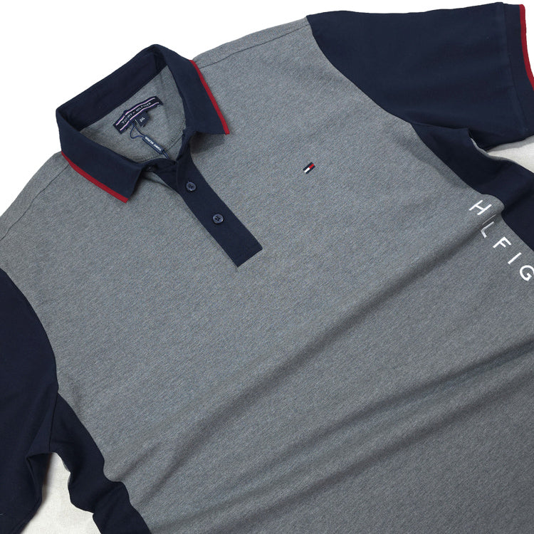 THF side lettered polo | Grey