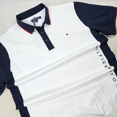 THF side lettered polo | White