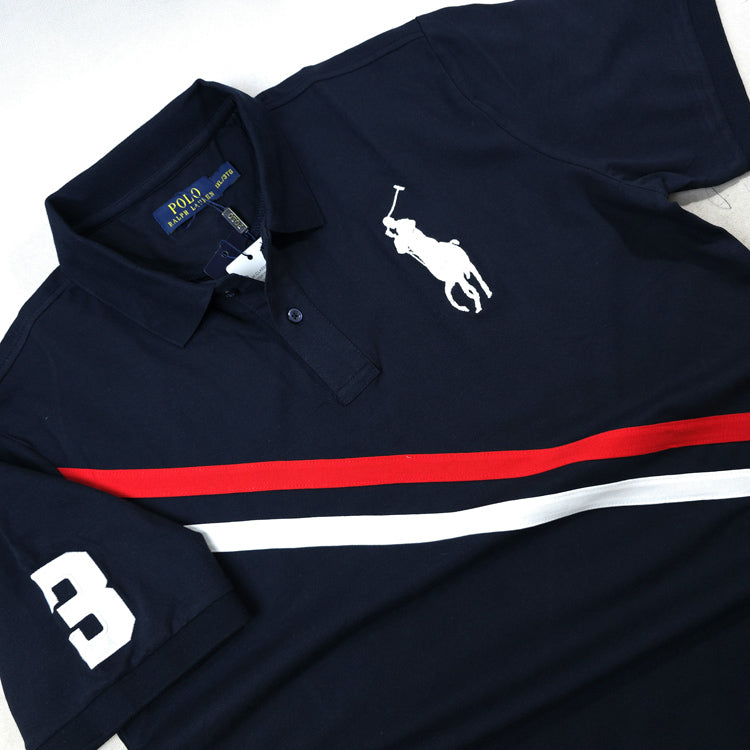 PRL 3rd Slant polo shirt | Navy blue