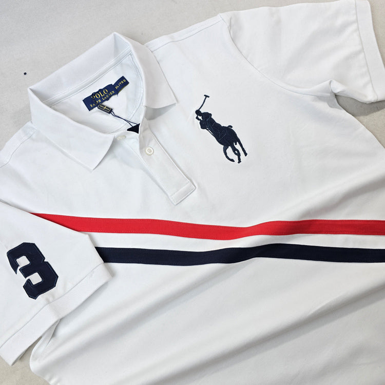 PRL 3rd Slant polo shirt | White