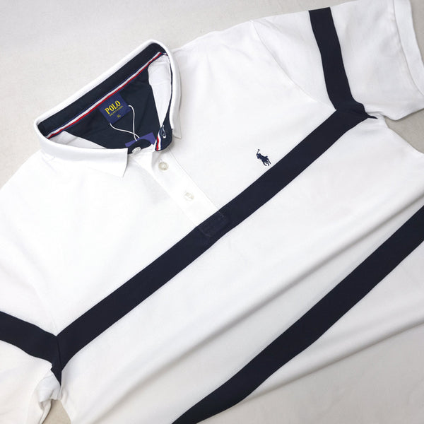 PRL duo-striped men's polo shirt | White