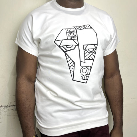 M.R Mural Capsleeve T-Shirt | White