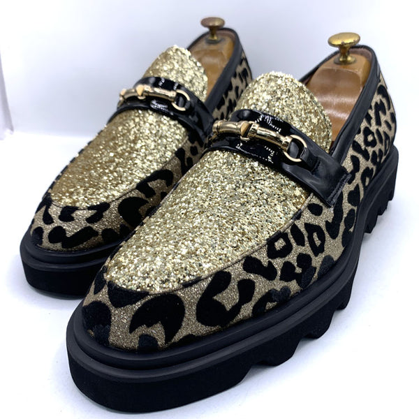 GC tasseled leopard Bold sole | Gold
