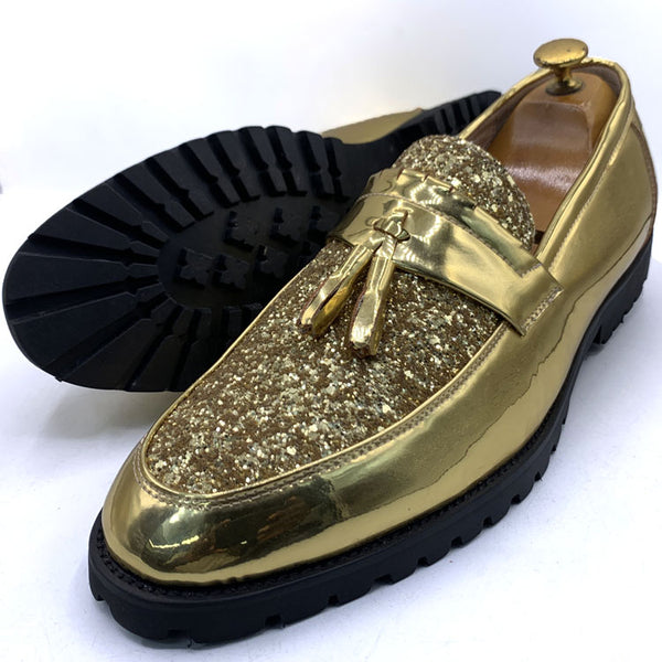 GC tasseled shimmer Bold sole | Gold