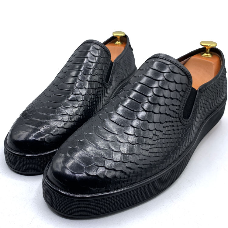 Billionaire scales leather black soles | Black